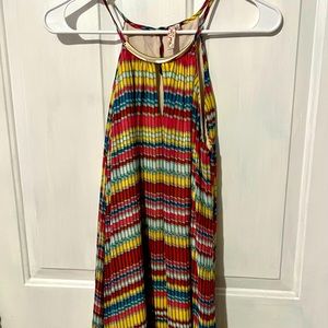 Red camel Summer dress